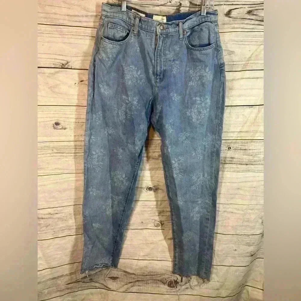 Universal thread boyfriend patterned jeans